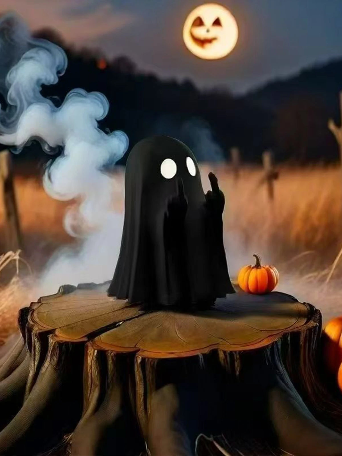 Halloween Ghost Statue 7.5cm Mini Spooky Table Decoration