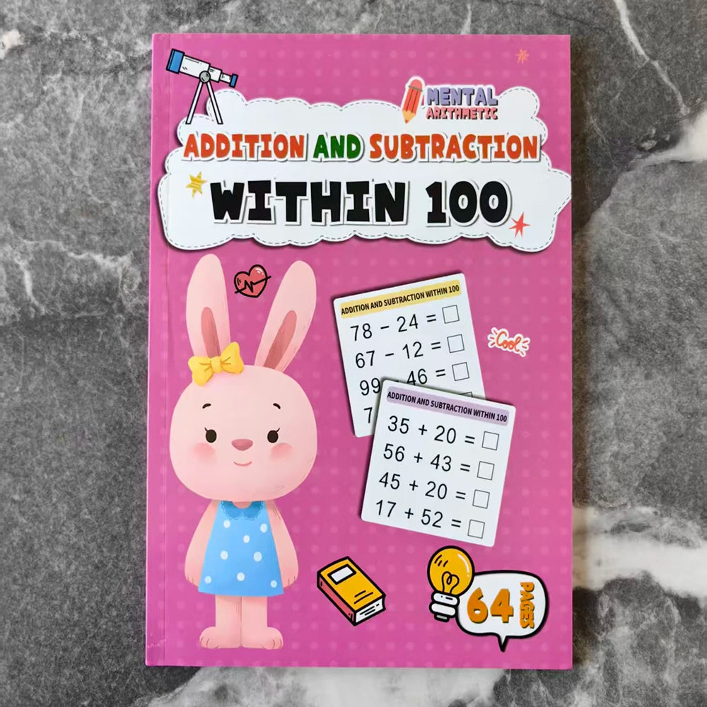 Math Workbook for Kids Addition & Subtraction Practice
