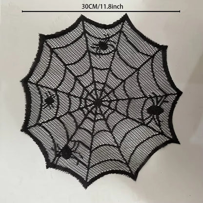 Halloween Tablecloth 30cm Black Spider Table Runner Decoration