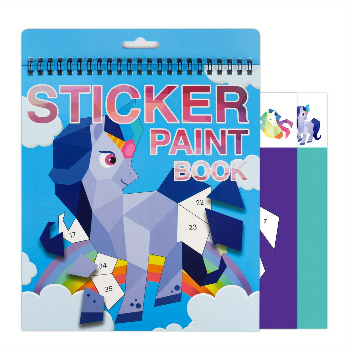 Sticker Activity Book for Kids, Sticker by Number Travel Toy