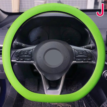 Silicone Steering Wheel Cover Universal Anti Slip Stretch Fit