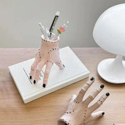 Halloween Hand Pen Holder, Horror Palm Desk Decoration