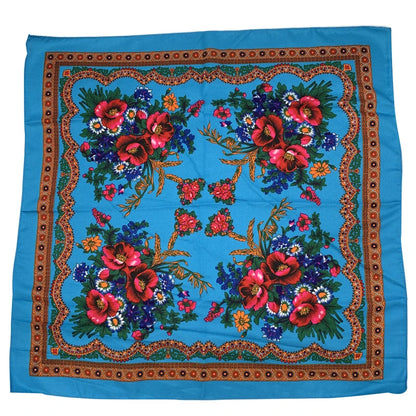 Women's Square Scarf, 70×70cm Printed Head Scarf and Bandana