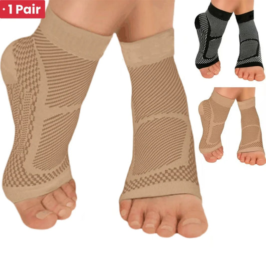 Ankle Compression Sleeve, Low Cut Support Sock for Men