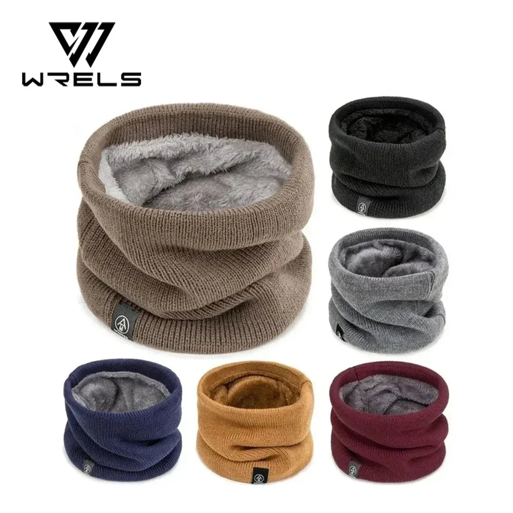 Winter Neck Gaiter Thick Knitted Warm Scarf for Outdoor Sports
