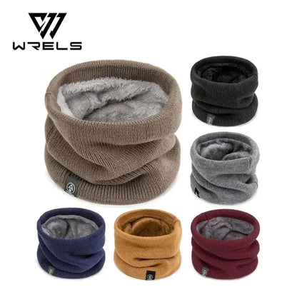 Winter Neck Gaiter Thick Knitted Warm Scarf for Outdoor Sports