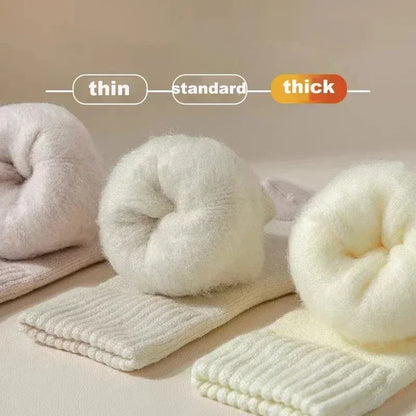 Women's Winter Socks Thick Warm Casual Crew Socks 3-Pack
