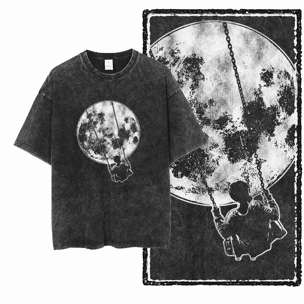 Space T Shirt for Men  Astronaut Graphic Cotton Tee