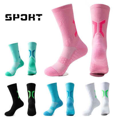 Men's Basketball Socks with Thick Bottom for Sports & Training