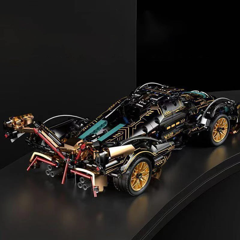 Building Block Car Set, Micro Racing Model Kit, 1690 Pieces