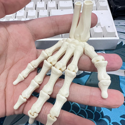 Halloween Bone Decoration, 3D Hand Bone Ornaments 2-Piece Set