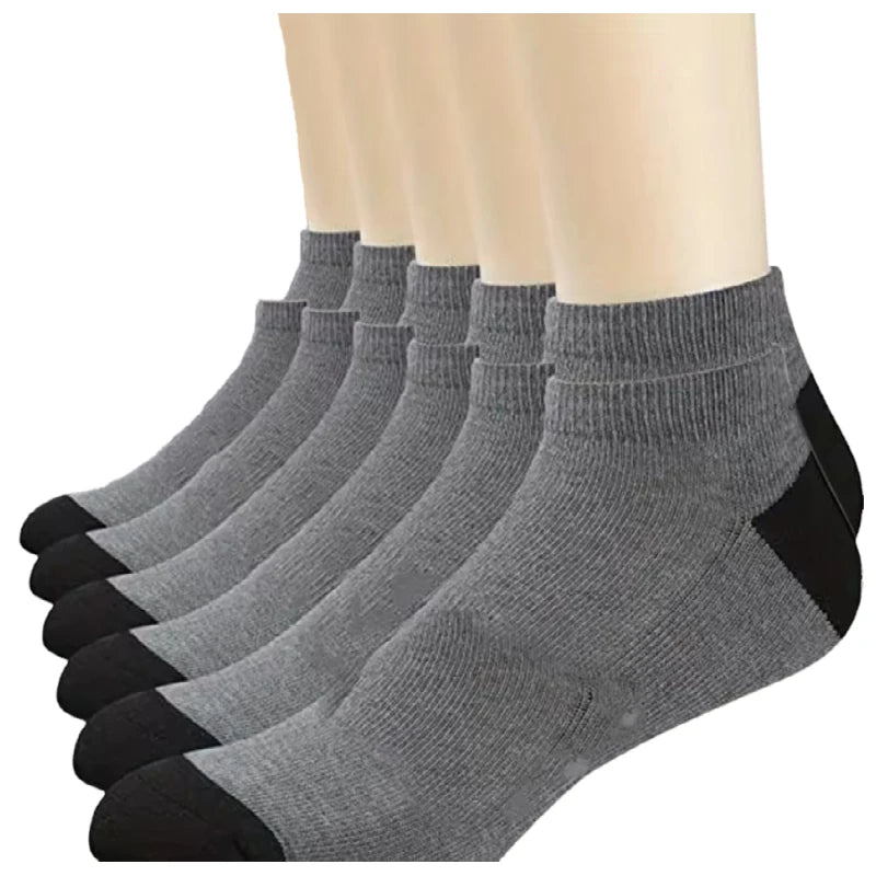 Men's Crew Socks Breathable Cotton Sports Socks 5/10 Pairs