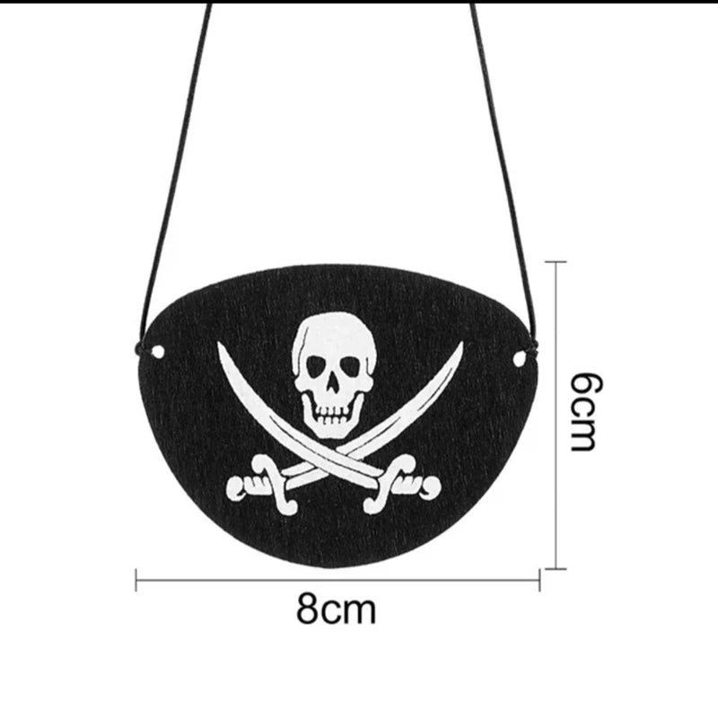 Pirate Eye Patch 12PCS Felt Halloween Costume Accessories