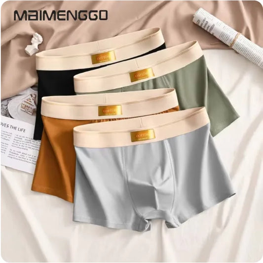 Men's Boxer Shorts 4-Pack Cotton Breathable Underwear L-7XL