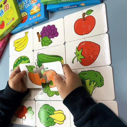 Montessori Matching Cards, Educational Puzzle Toy for Toddlers