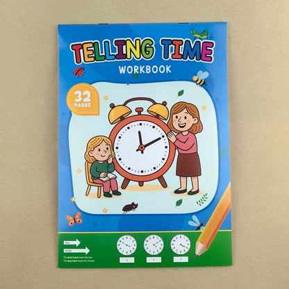 Telling Time Workbook for Kids – Math & Reading Practice