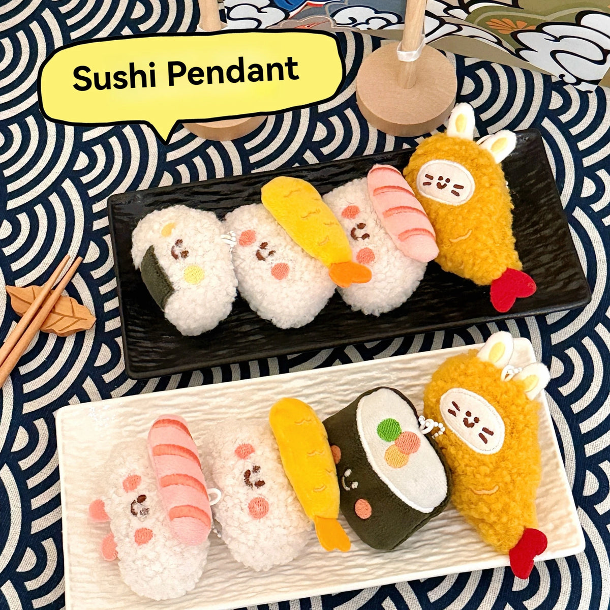 Plush Keychain – Cute Food Backpack Charm & Bag Accessory