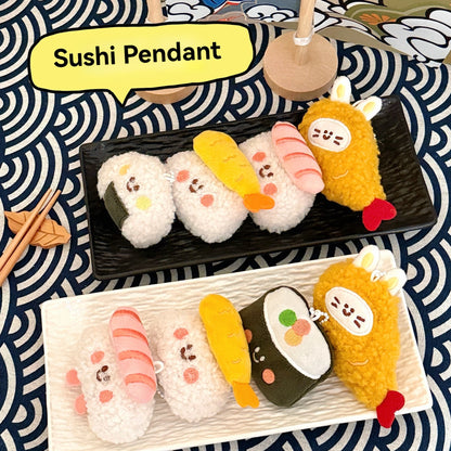 Plush Keychain – Cute Food Backpack Charm & Bag Accessory