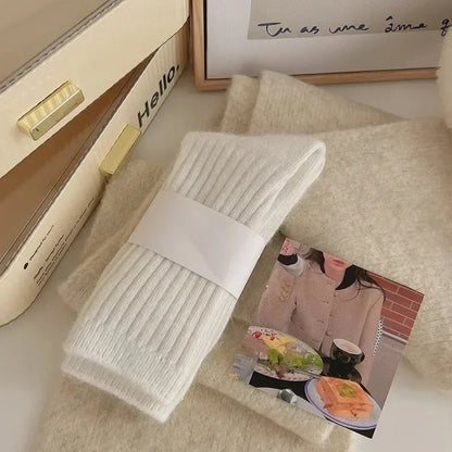 Women's Winter Socks Warm Long Thermal Mid Tube Socks