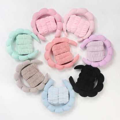Face Wash Headband & Microfiber Wristbands for Skincare