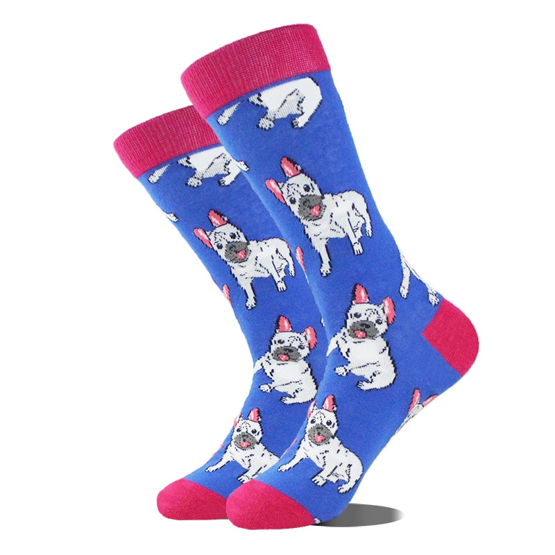 Men's Funny Socks, Novelty Cotton Crew Socks, Crazy Designs