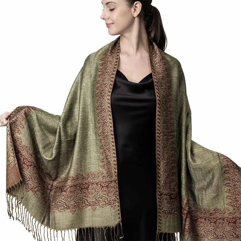 Women's Winter Scarf, Soft Pashmina Shawl Wrap