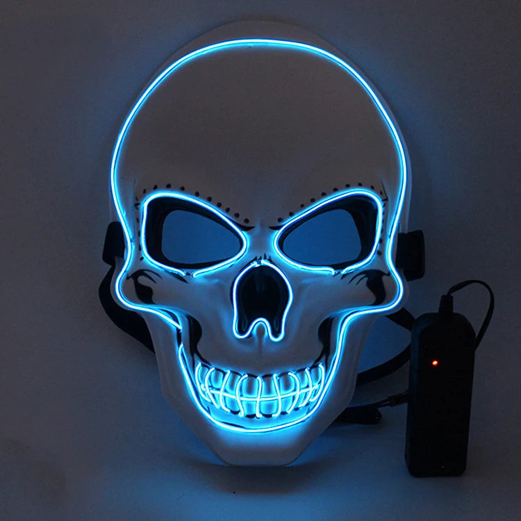 LED Halloween Mask – Glowing Skull Full Face Costume Mask
