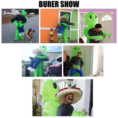 Inflatable Alien Costume for Adults and Kids Halloween Party