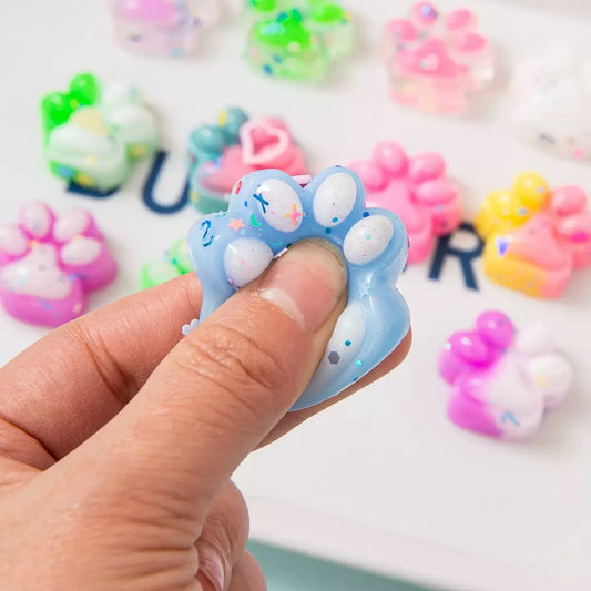Cat Claw Fidget Toys Set of 10 Mini Squishy Party Favors