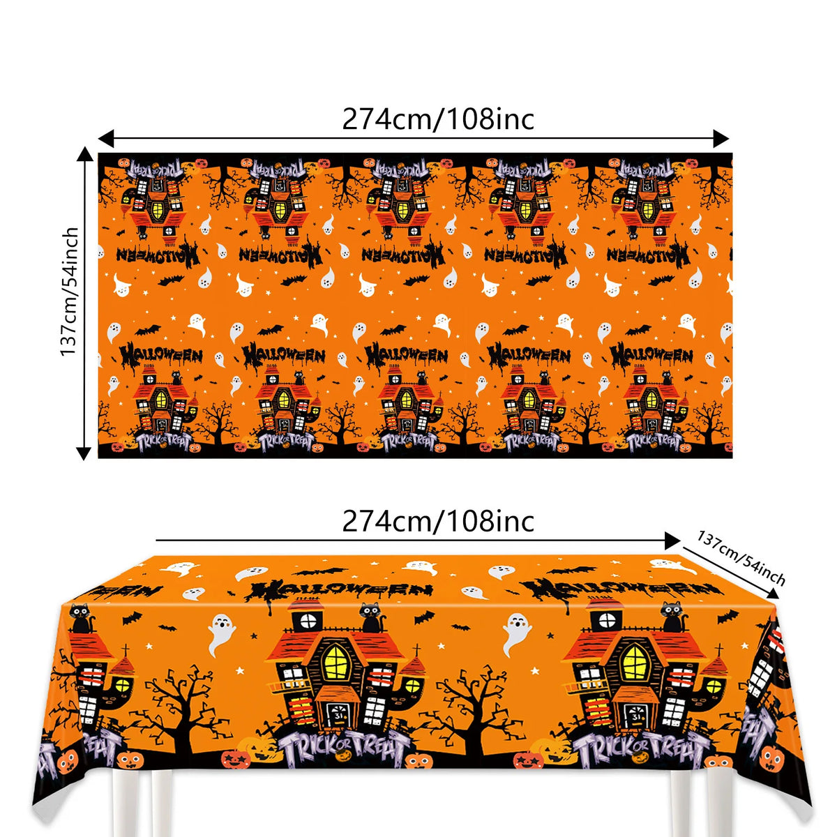 Halloween Ghost Decorations, Party Tableware and Hanging Decor