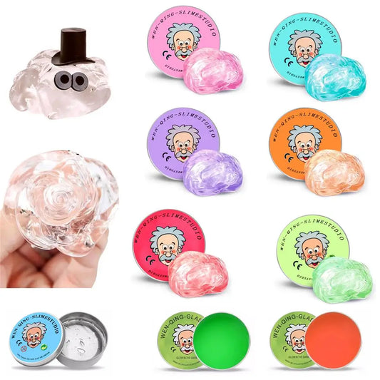 Crystal Clear Non-Newtonian Liquid Stress Putty Sensory Toy