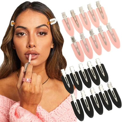 10pc Seamless Hair Clips for Side Bangs and Face Washing