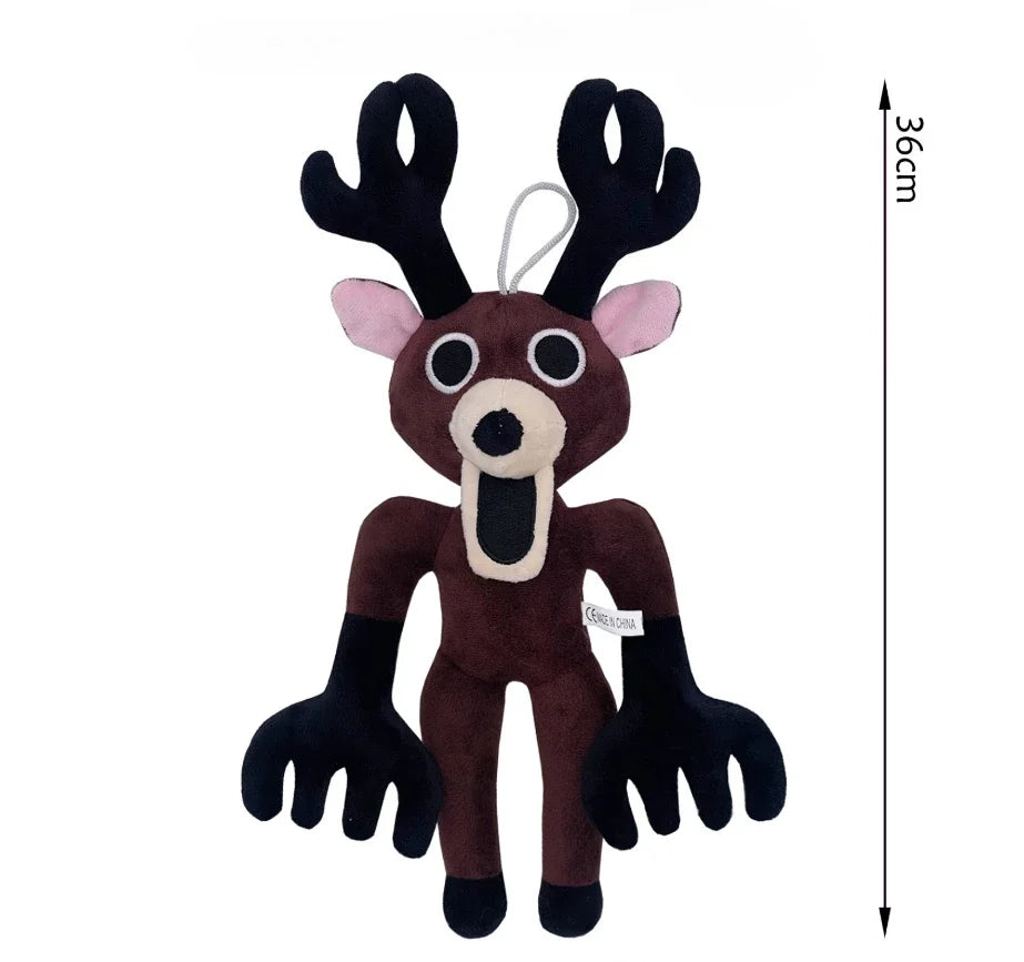 Deer Plush Toy Soft Stuffed Animal for Halloween & Christmas