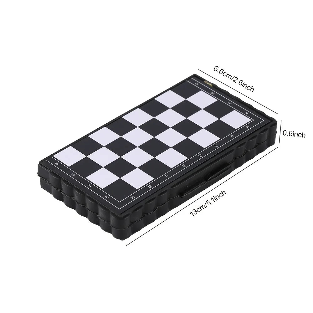 Magnetic Chess Set with Folding Board for Travel and Play