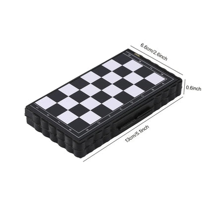 Magnetic Chess Set with Folding Board for Travel and Play