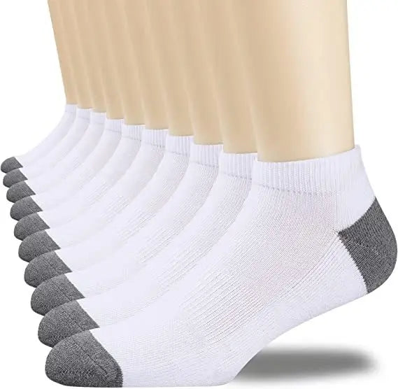 Men's Crew Socks Breathable Cotton Sports Socks 5/10 Pairs