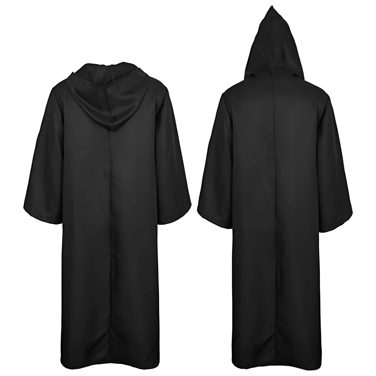 Halloween Witch Cloak Hooded Black Cape for Cosplay & Parties