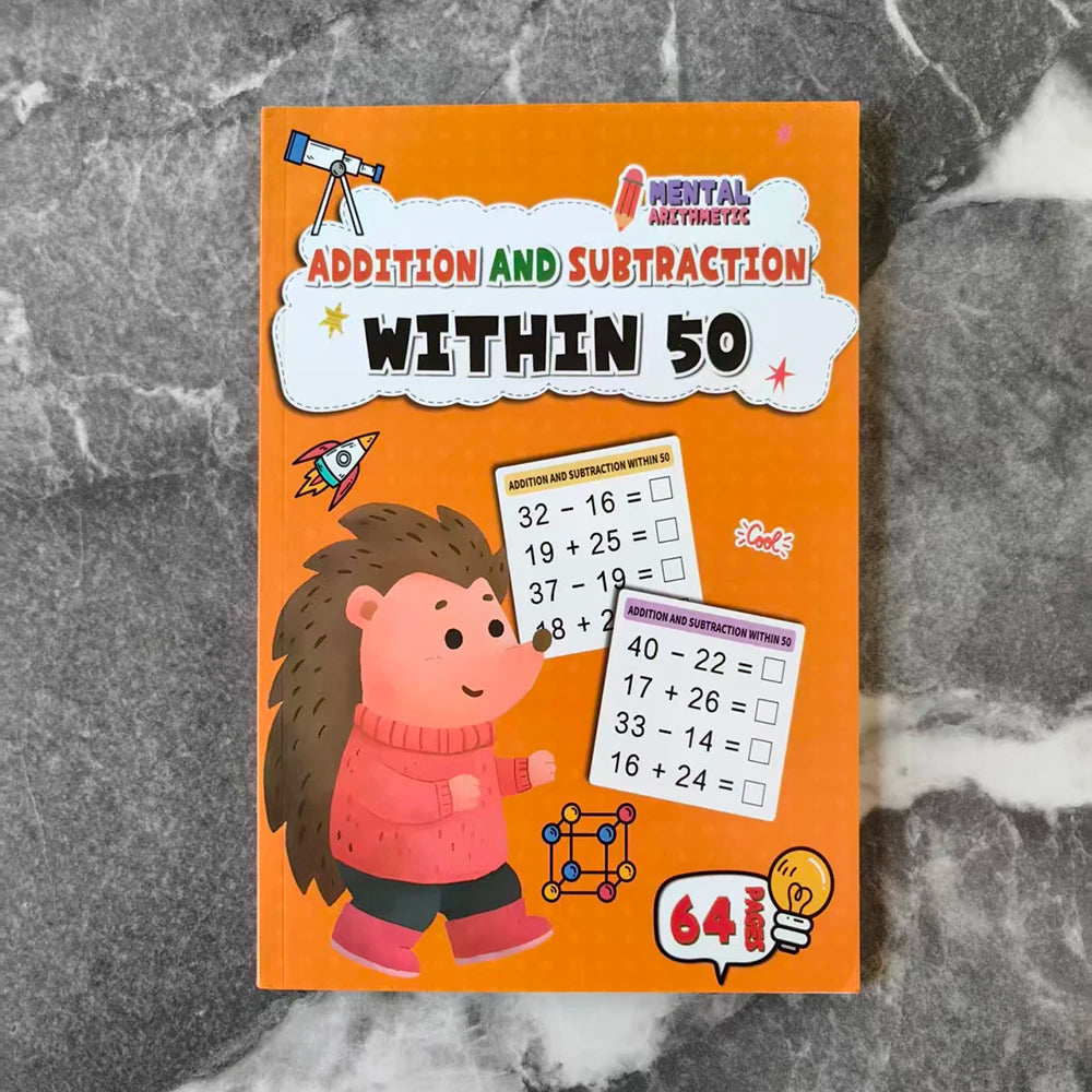 Math Workbook for Kids Addition & Subtraction Practice