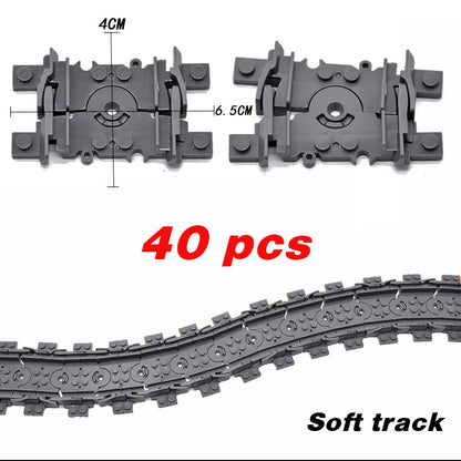 Flexible Train Tracks Set – Curved & Straight Rails for Kids