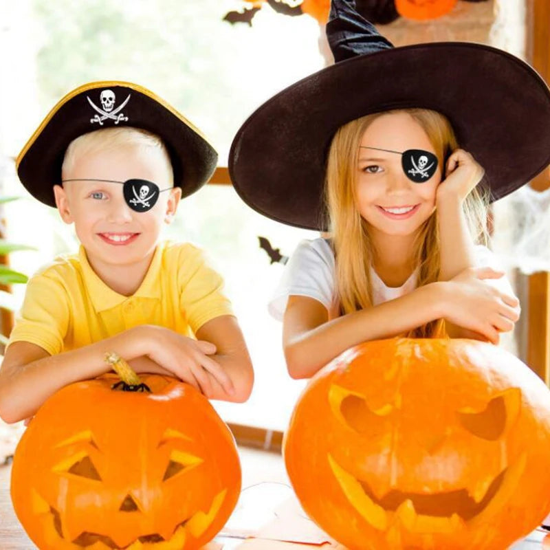 Pirate Eye Patch 12PCS Felt Halloween Costume Accessories