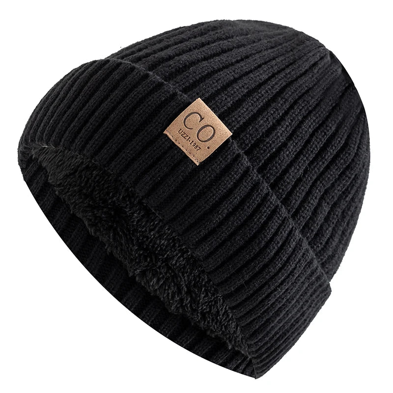 Winter Beanie – Unisex Warm Fur-Lined Knitted Hat