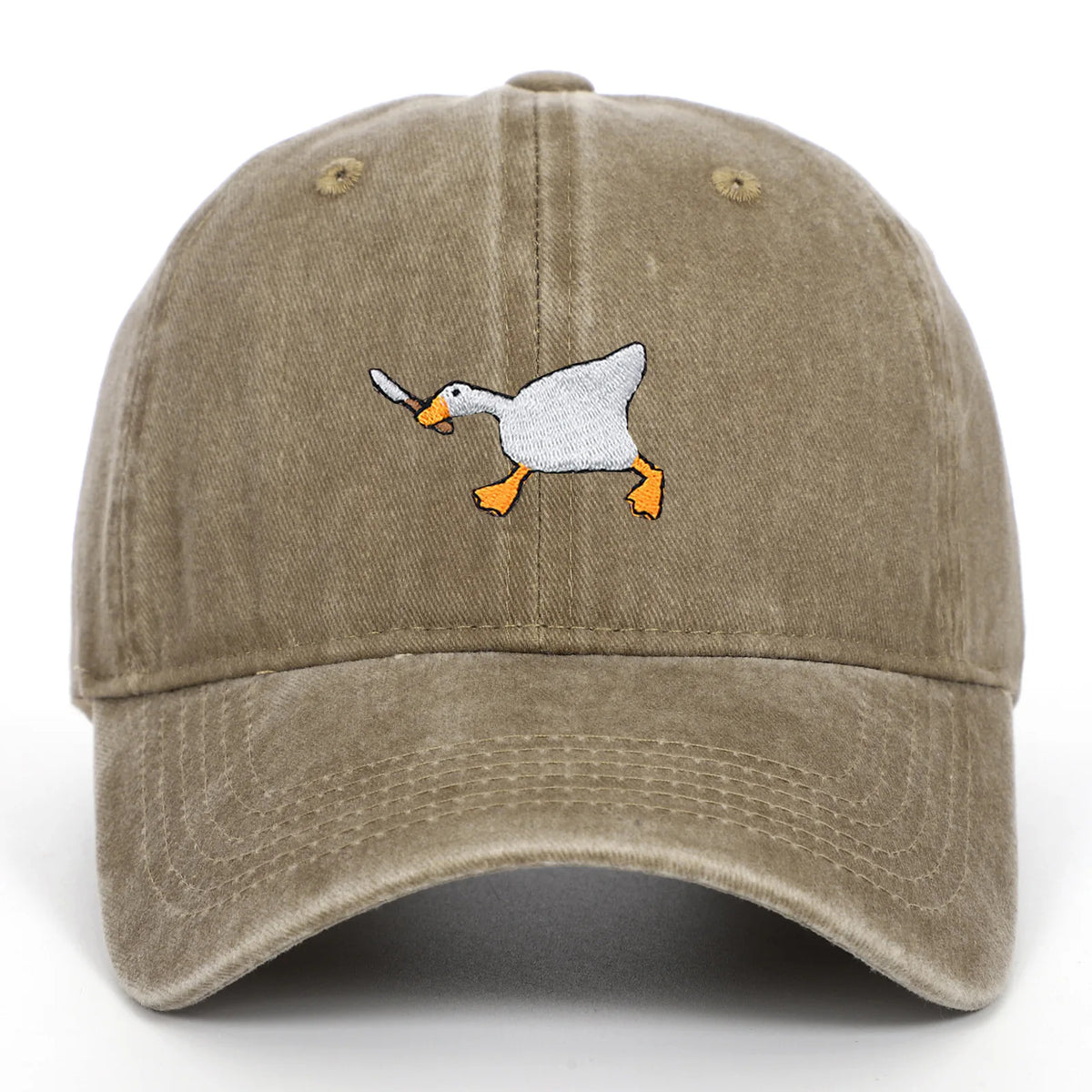 Embroidered Baseball Cap with Goose Design for Men & Women