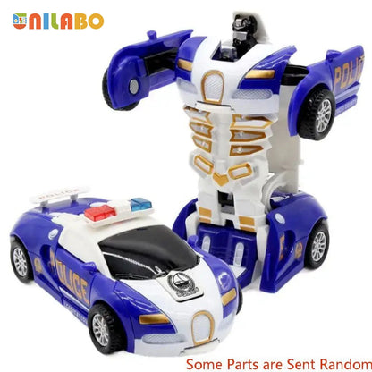 Transformable Robot Car Toy Diecast Educational Toy for Kids