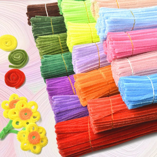 100PCS Chenille Stems for Kids DIY Crafts and Creative Projects