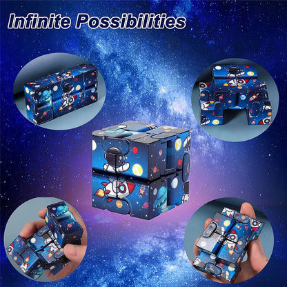 Infinity Cube Fidget Toy Starry Sky Handheld Puzzle for Adults