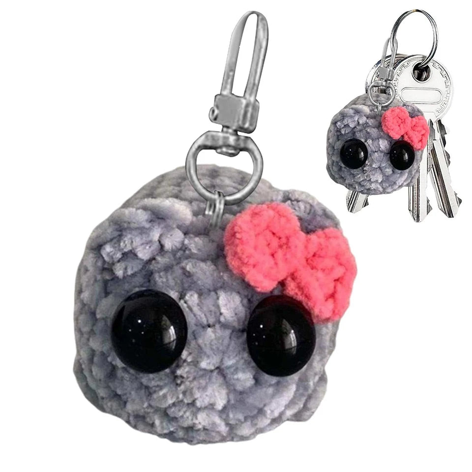 Hamster Keychain Cute Knitted Animal Keyring for Bags and Gifts