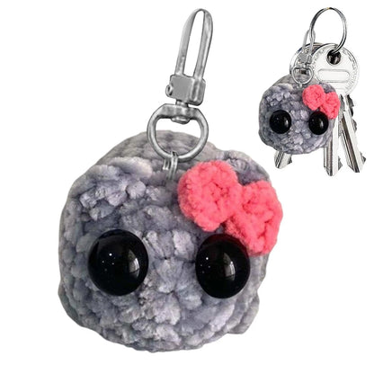 Hamster Keychain Cute Knitted Animal Keyring for Bags and Gifts