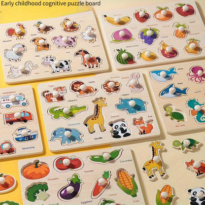Wooden Shape Puzzle Board for Shape Matching and Learning