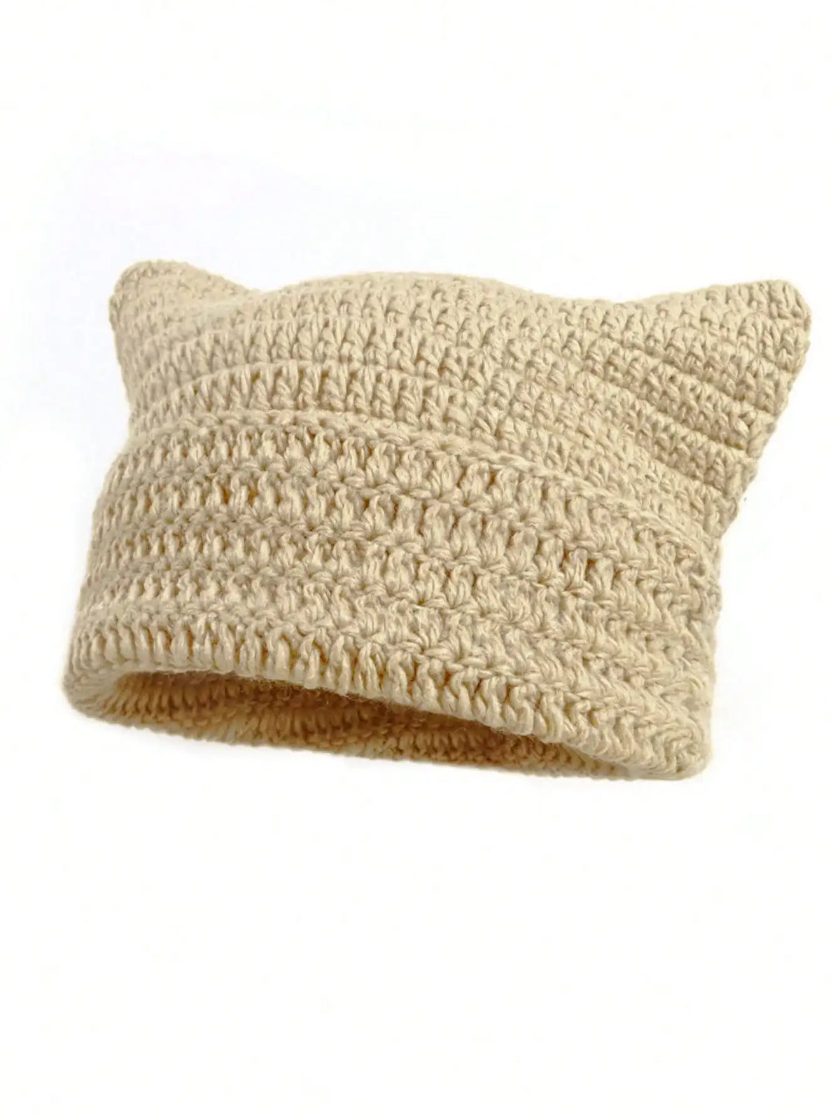 Women's Cat Ear Beanie Warm Knit Winter Hat 56-60cm