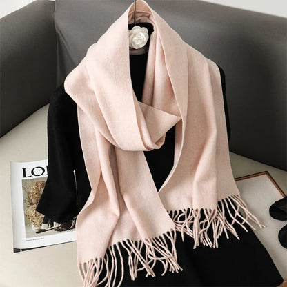 Women's Winter Scarf – Long Warm Solid Shawl Wrap
